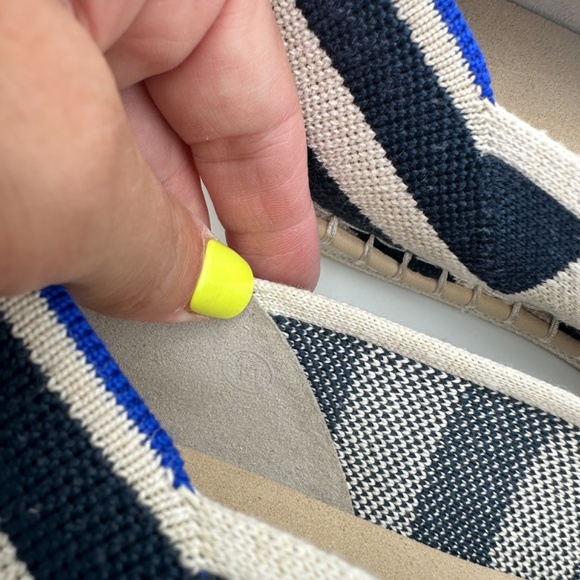 NEW Rothy's Slip On Shoes Navy Blue The Espadrille Flat Women's Size 11 - Picture 8 of 11